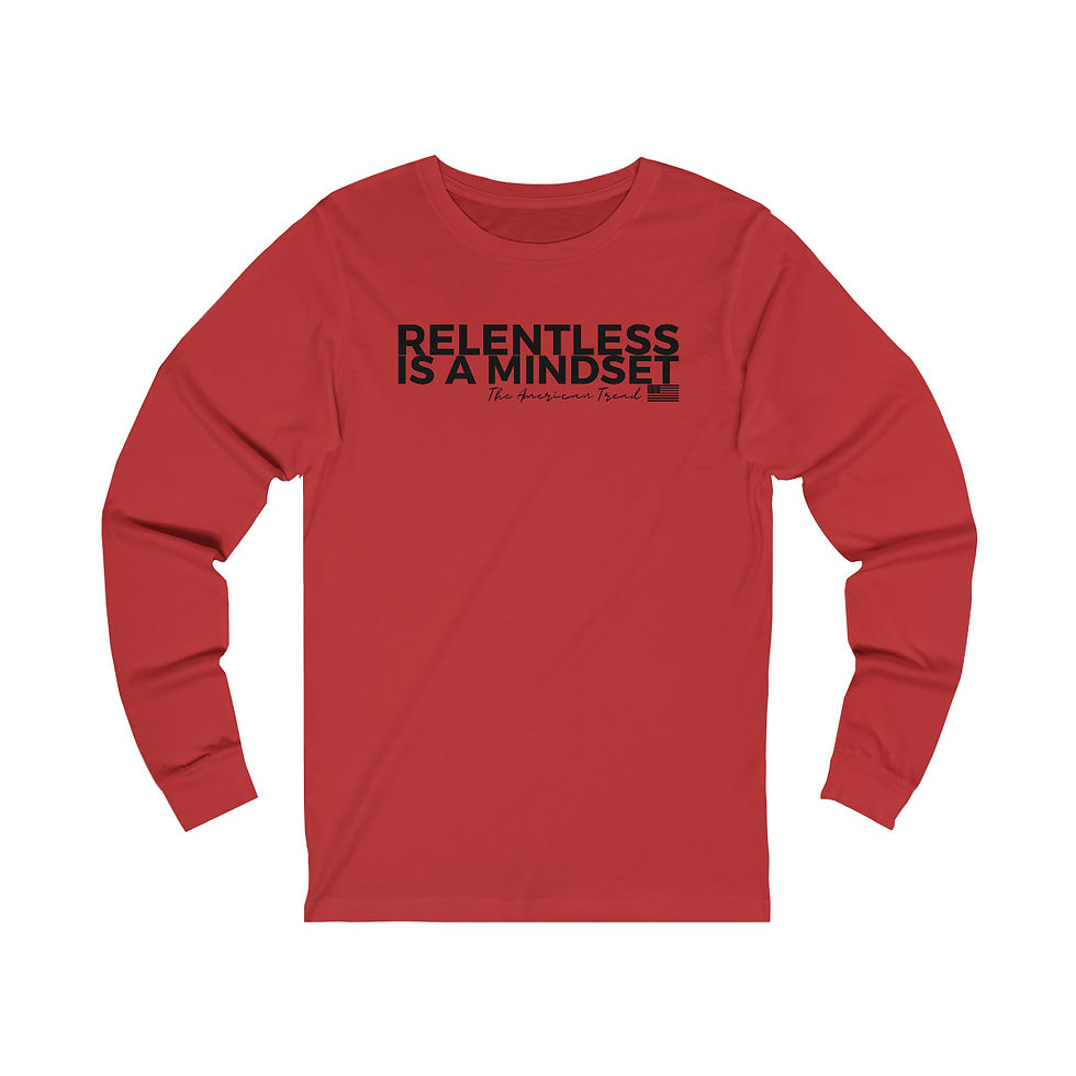 Thumbnail: #7 Relentless Mindset - Unisex Jersey Long Sleeve Tee