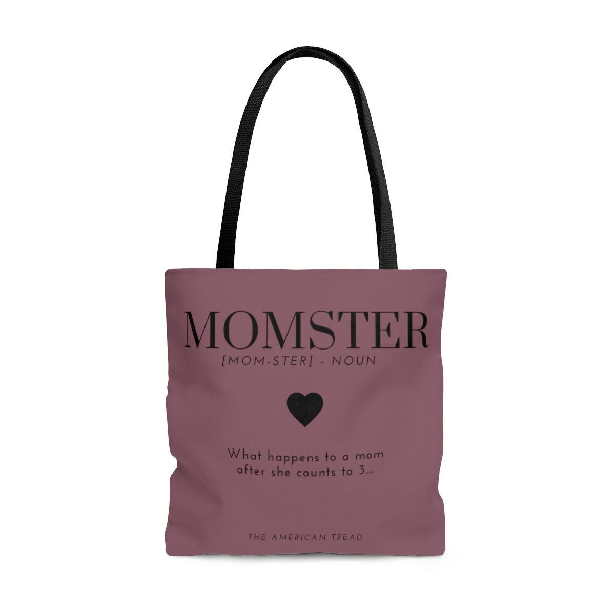 Mom-ster Tote (Mauve Taupe)
