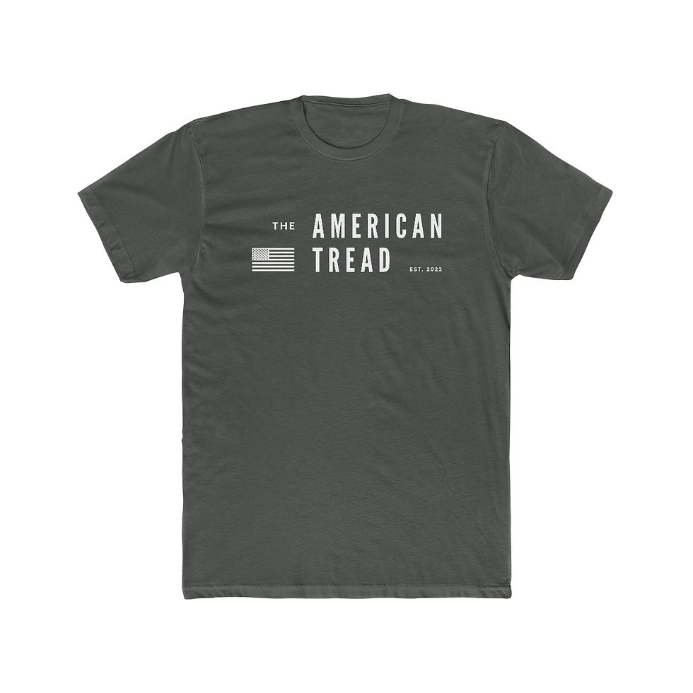 Thumbnail: #4 American Tread Minimalist.01 - Men's Cotton Crew Tee