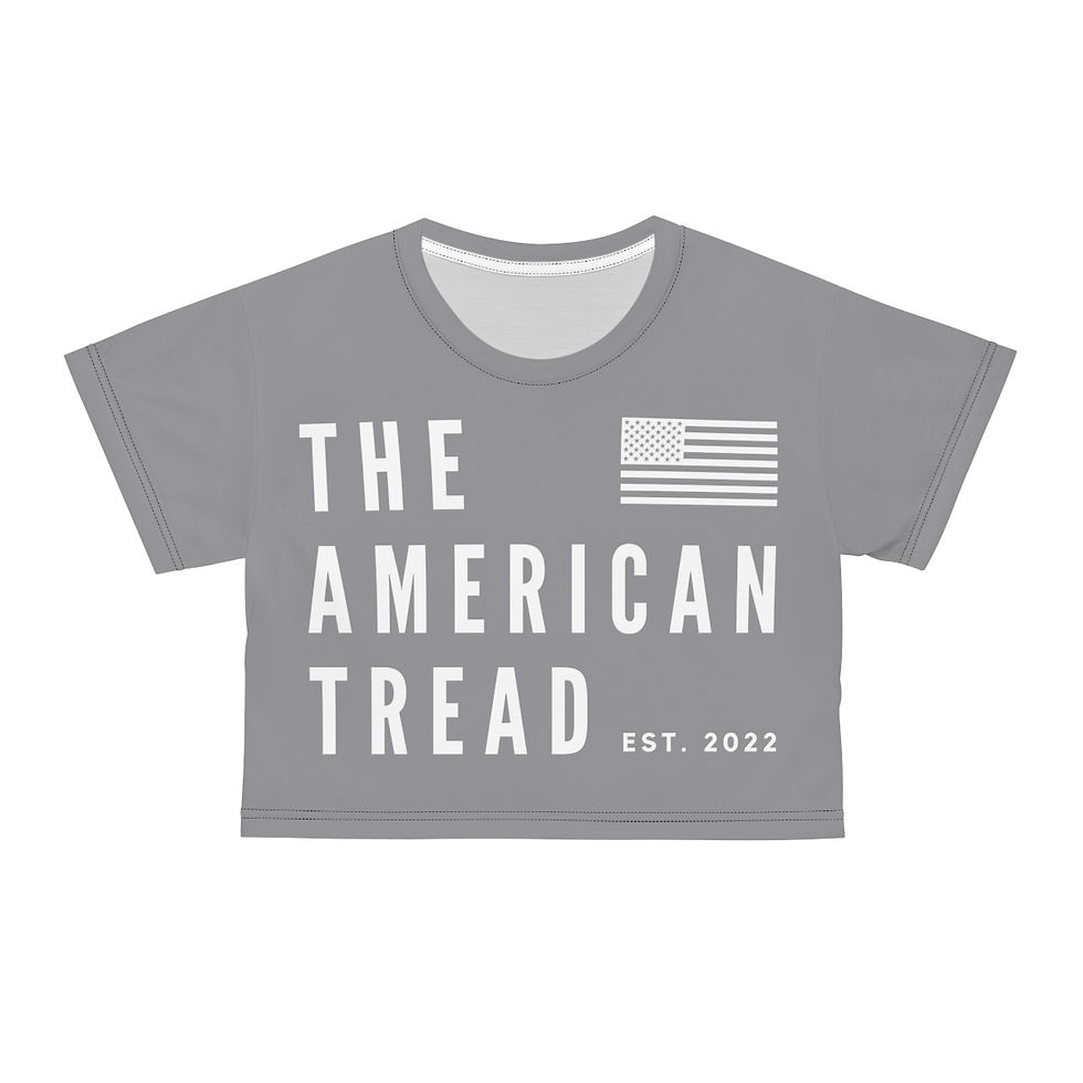 Thumbnail: #1 Original The American Tread - AOP Crop Tee