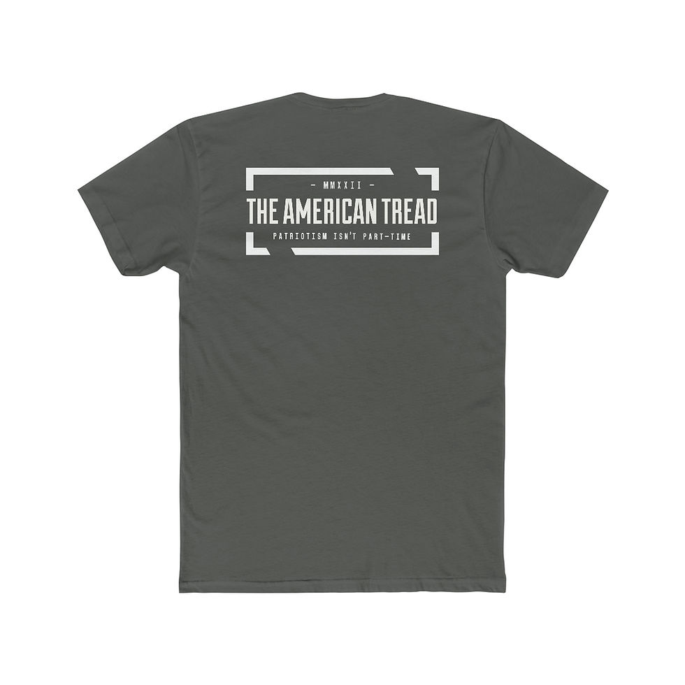 Thumbnail: #3 Tat Block - Men's Cotton Crew Tee