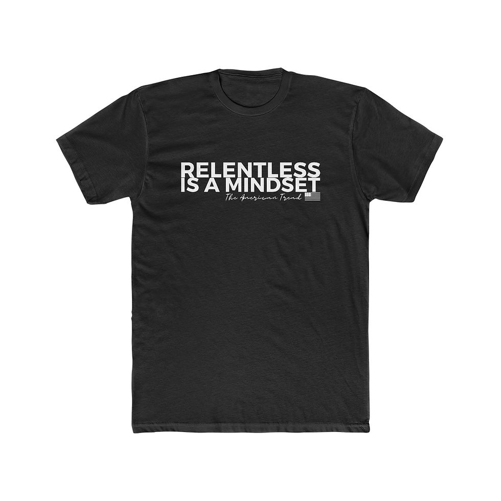 Thumbnail: #7 Relentless Mindset - Men's Cotton Crew Tee