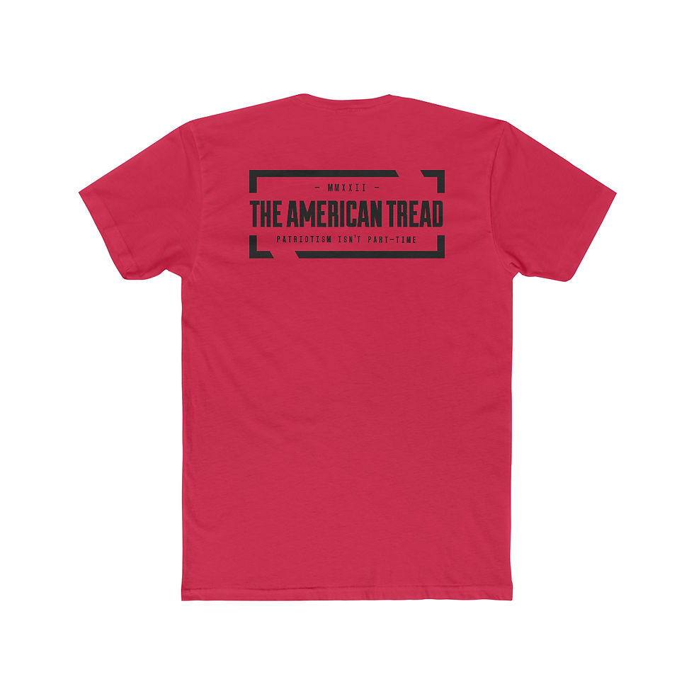 Thumbnail: #3 Tat Block - Men's Cotton Crew Tee