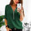 Thumbnail: Short Sleeve Blouse with Zipper