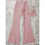 Thumbnail: Bandage Set 2 Pieces Strap Sleeveless Bustiers And Long Bell-Bottoms Trousers