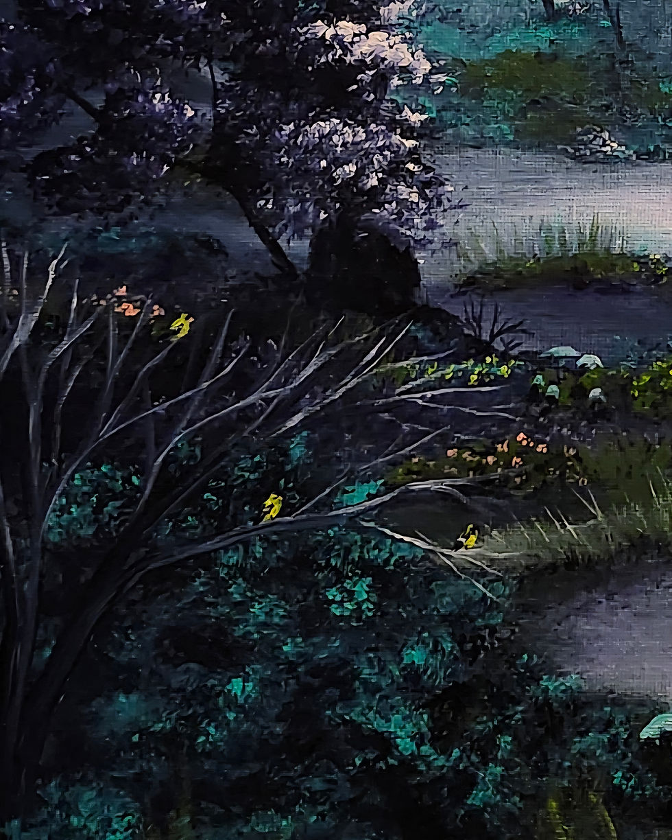 Thumbnail: Springtime in Cool Tones 16x20 acrylic on canvas  price will go up if framed