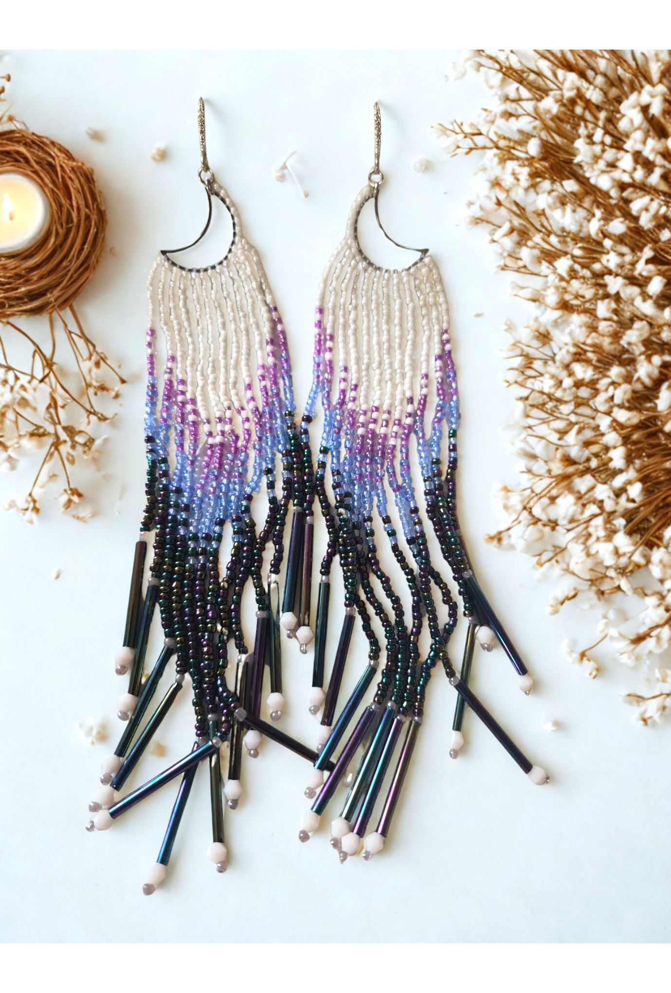 Boucle d'Oreille Perlée  -  Beaded Earings