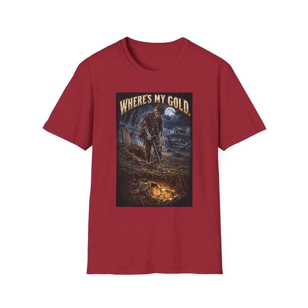Thumbnail: "Where's My Gold" Civil War Metal Detecting Tee