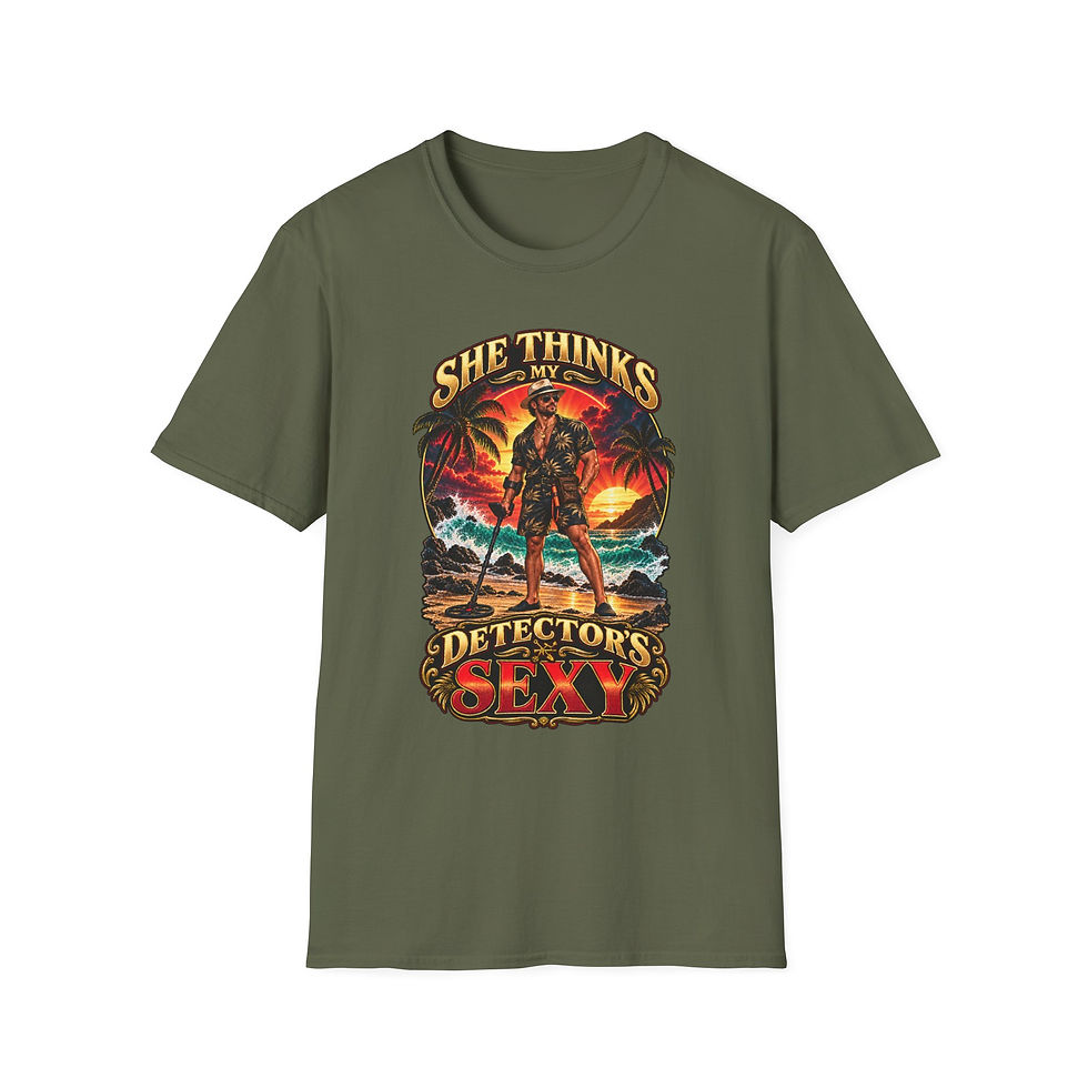 Thumbnail: She Thinks My Detector's Sexy Beach Metal Detecting Tee