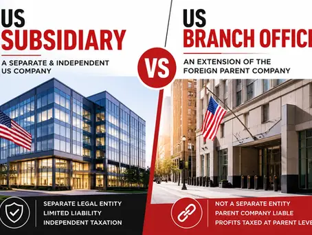 US subsidiary vs branch office for non-residents