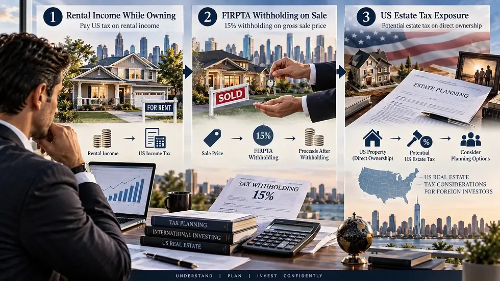 US real estate tax considerations for foreign investors including FIRPTA