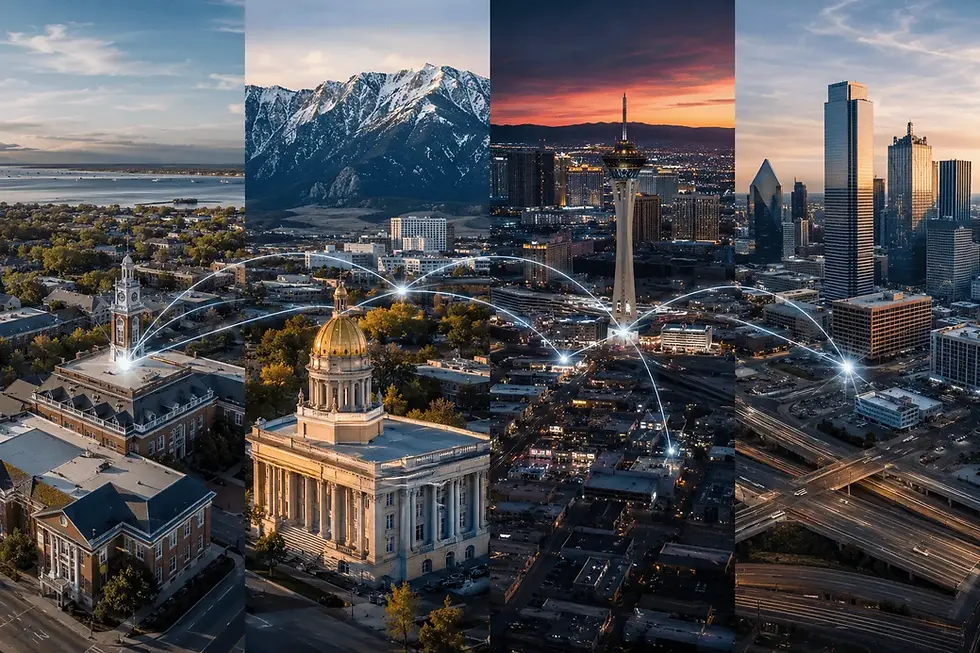 Major US states commonly chosen for AI startup registration