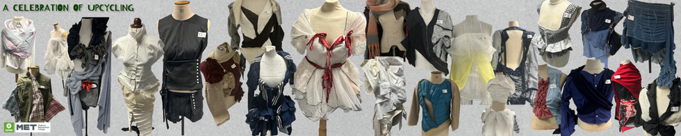 An amalgamation of over twenty different fashion designs. The original background has been cut out and given a grey cork texture.