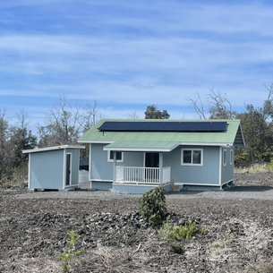 Solar powered off grid home on Hawaiʻi Island