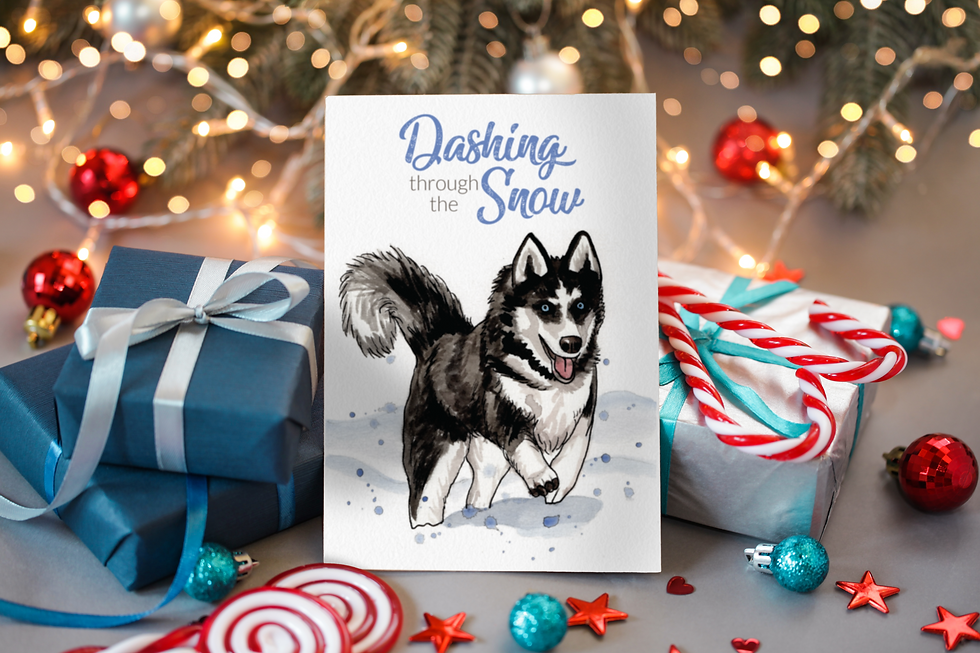 Thumbnail: Dashing through the Snow- Holiday Card