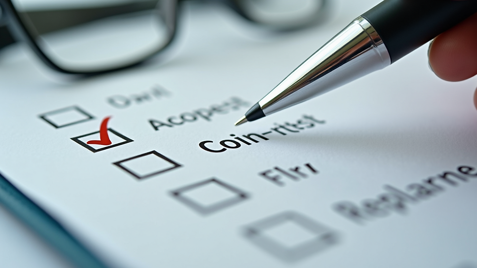 Close-up of a checklist with completed tasks marked