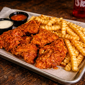 Boneless Wings + Fries