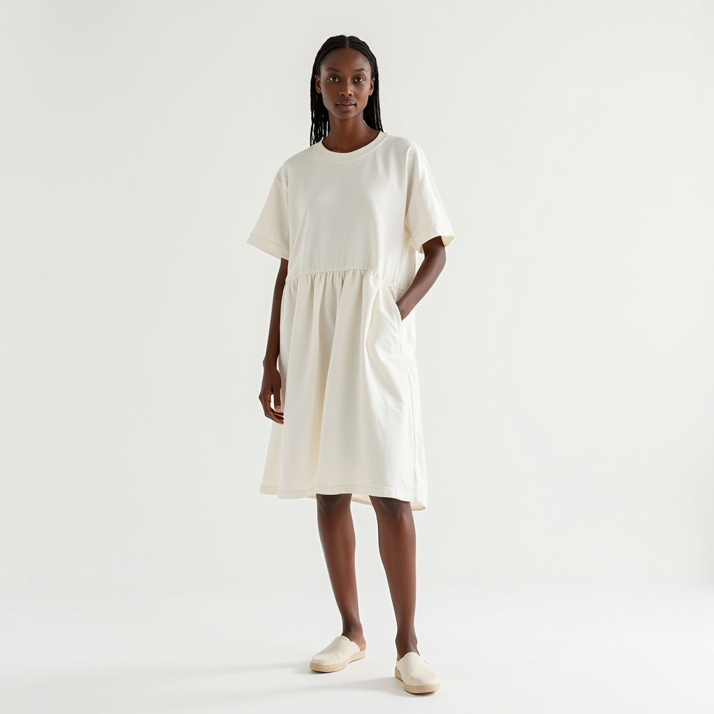 Linen Blend Dress
