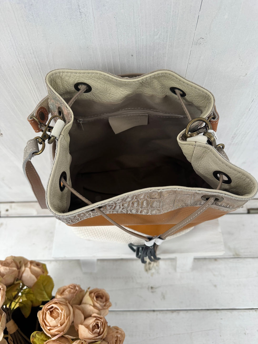 Miniaturbild: Lederbeutel Patchwork