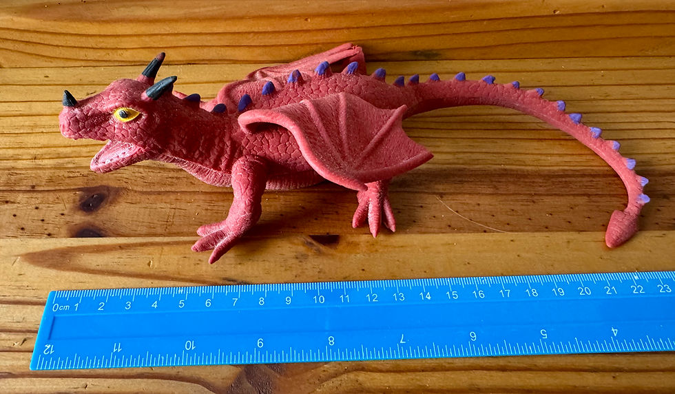 Thumbnail: Squishy & stretchy red dragon 