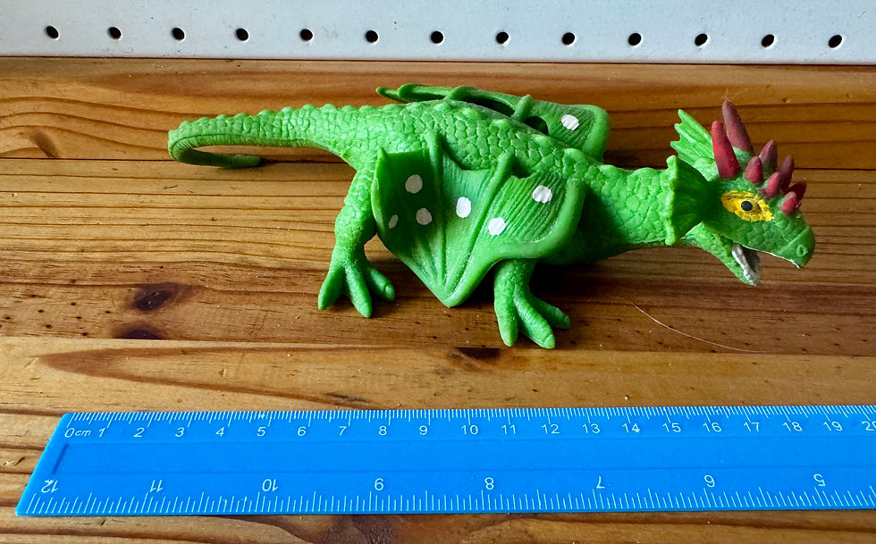 Thumbnail: Squishy & stretchy green dragon 