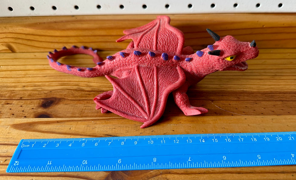 Thumbnail: Squishy & stretchy red dragon 