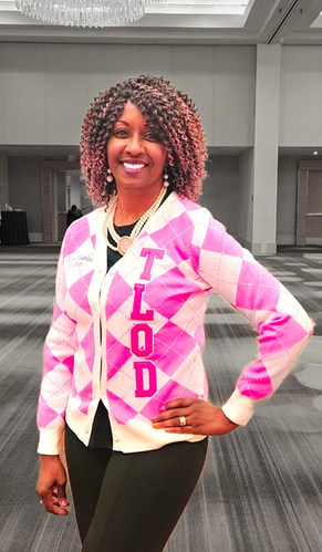 TLOD Pink & White Cardigan | thecouturesoror