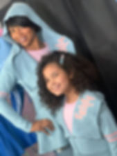 Peplum Varsity Sweater - Blue JJ (girls)
