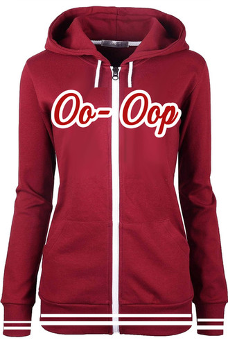 OO-OOP Chenille Zip Hoodie | thecouturesoror