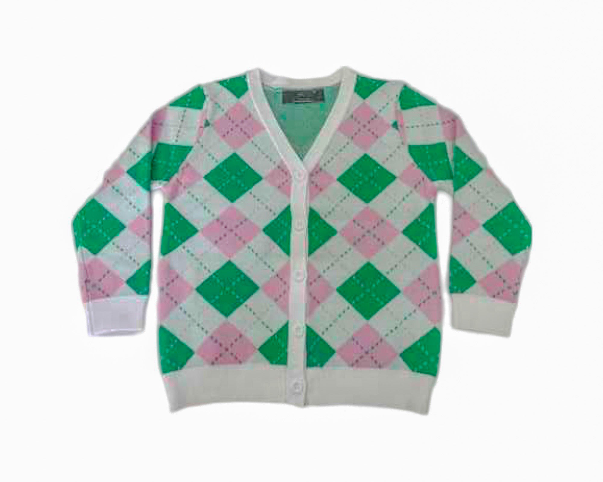 ARGYLE SWEATER - GIRLS'