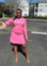 2PC CREW SKIRT SET -AKA