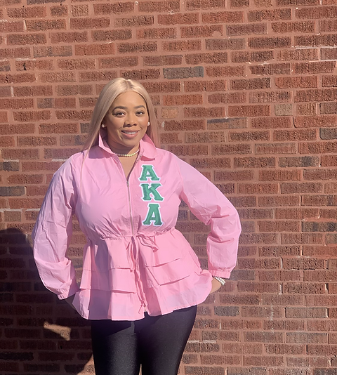 Peplum Line Jacket-AKA pink | thecouturesoror