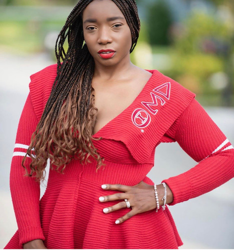 Peplum Varsity Sweater-DST PRE-ORDER | thecouturesoror