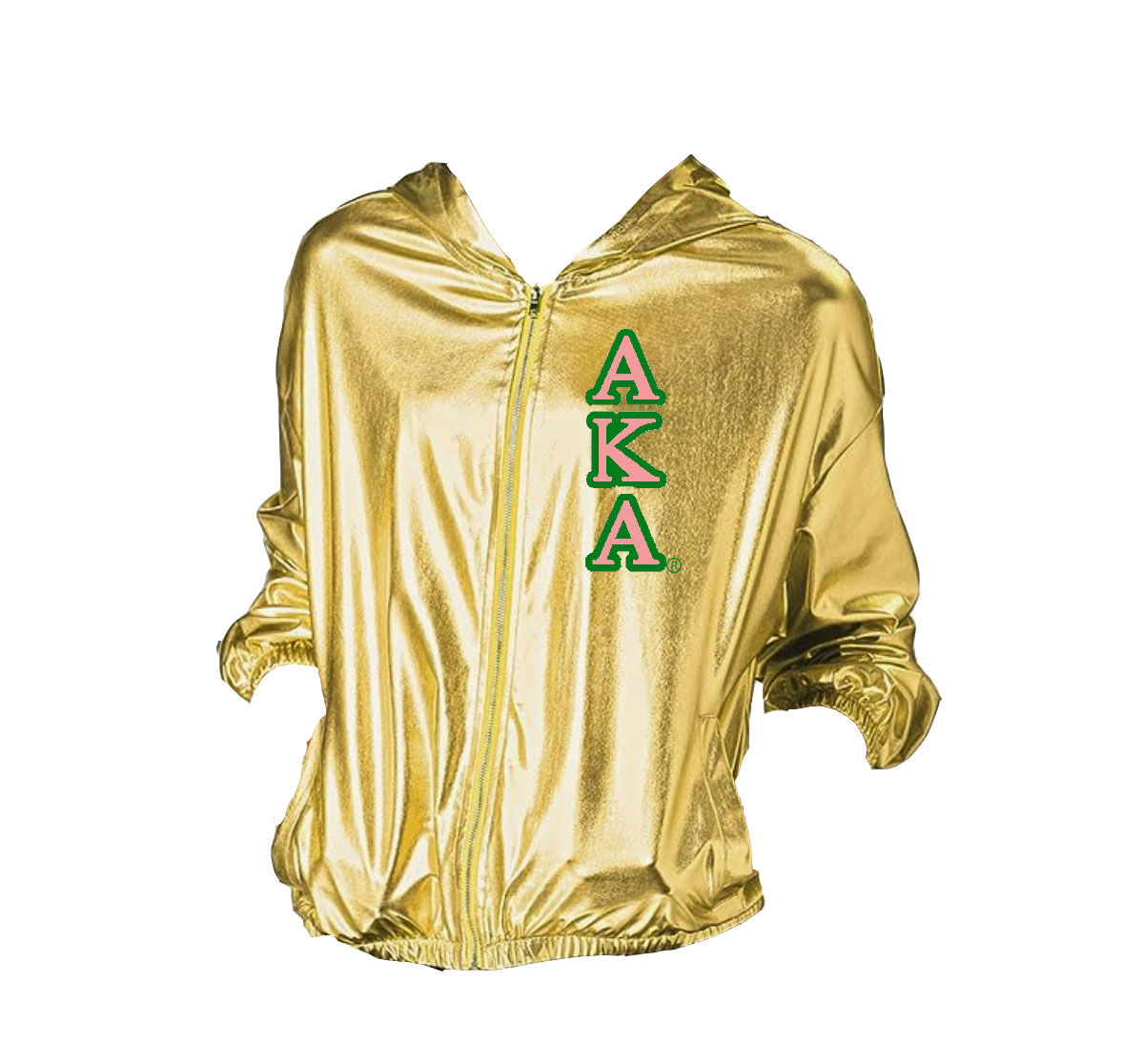 Metallic Hooded Jacket -GOLD