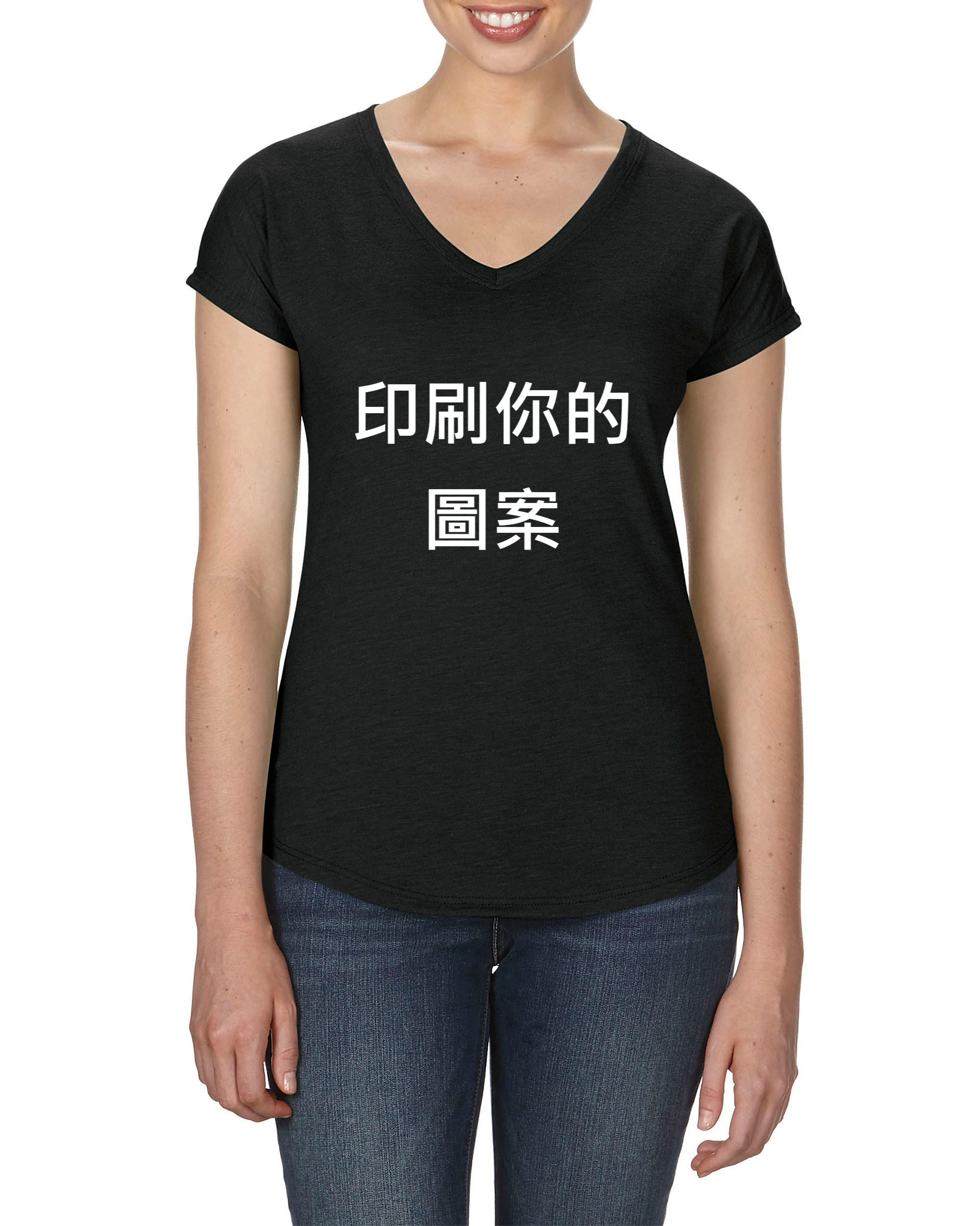 美式輕柔V領女T恤