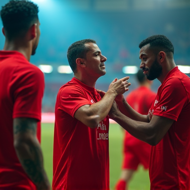 Referee preparing for kabaddi match