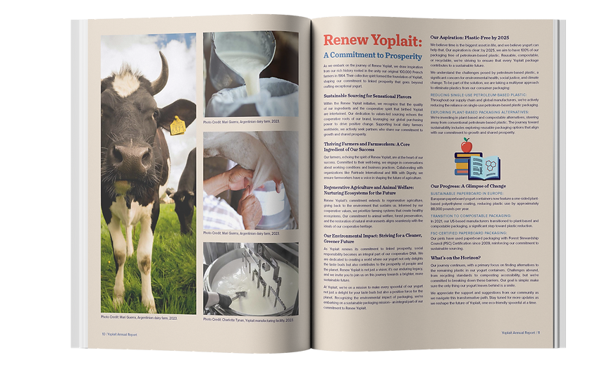 Yoplait Annual Report, Renew Yoplait
