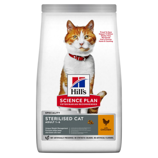 Hill’s Science Plan Aliment pour Chat Adulte Stérilisé au poulet 1.5kg