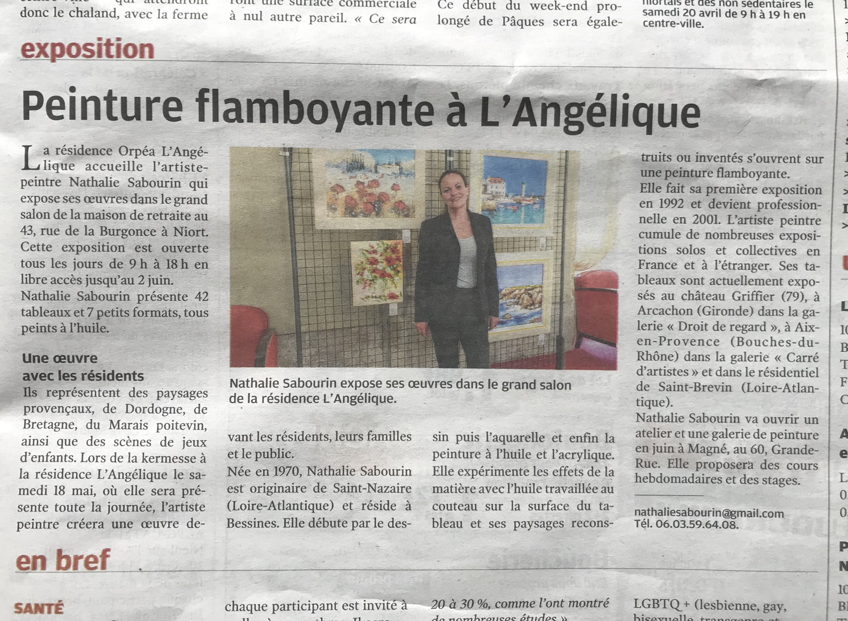 La Nouvelle République NIORT 18/04/2019