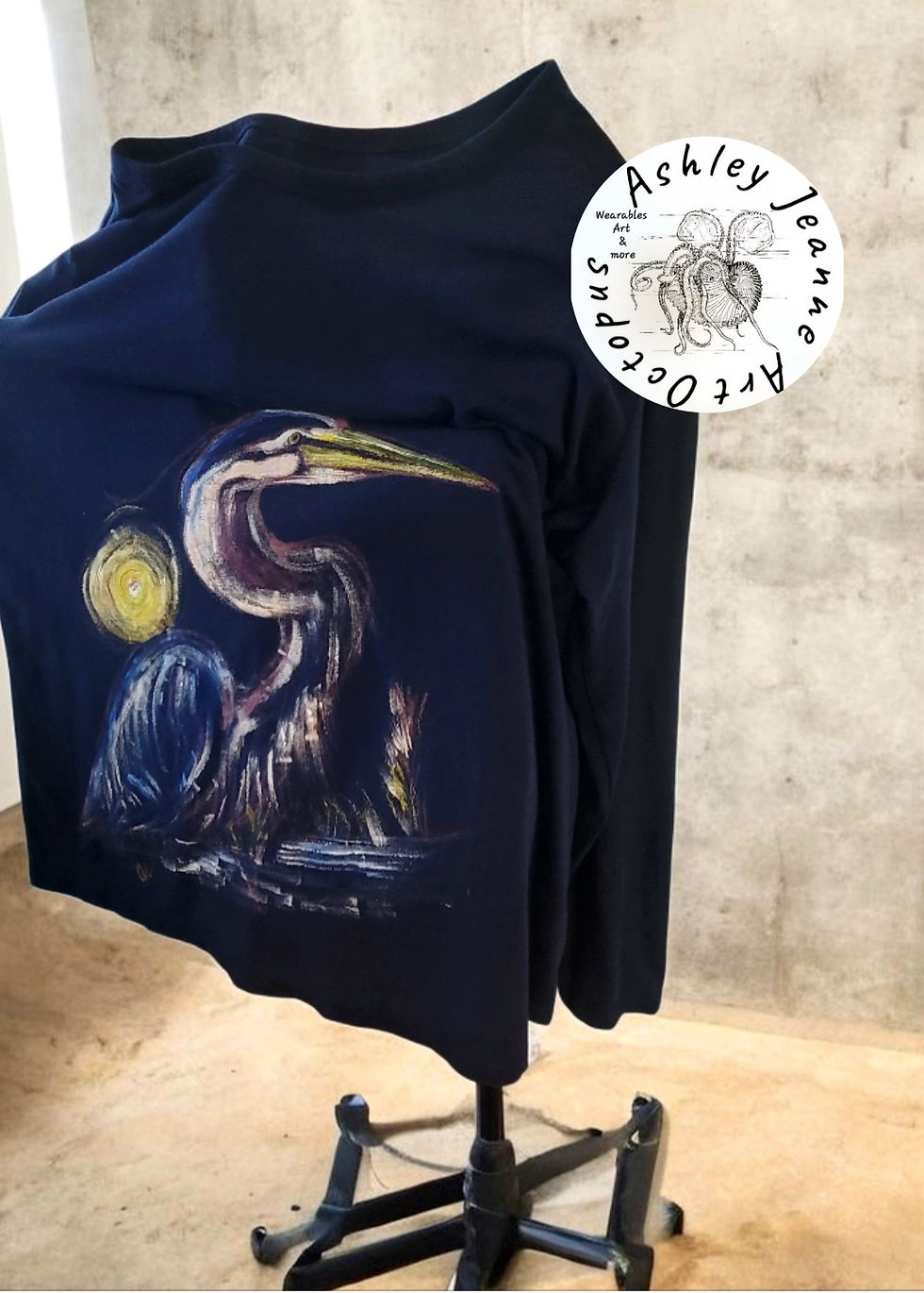 Thumbnail: Heron XL long sleeve Bavy Color Shirt