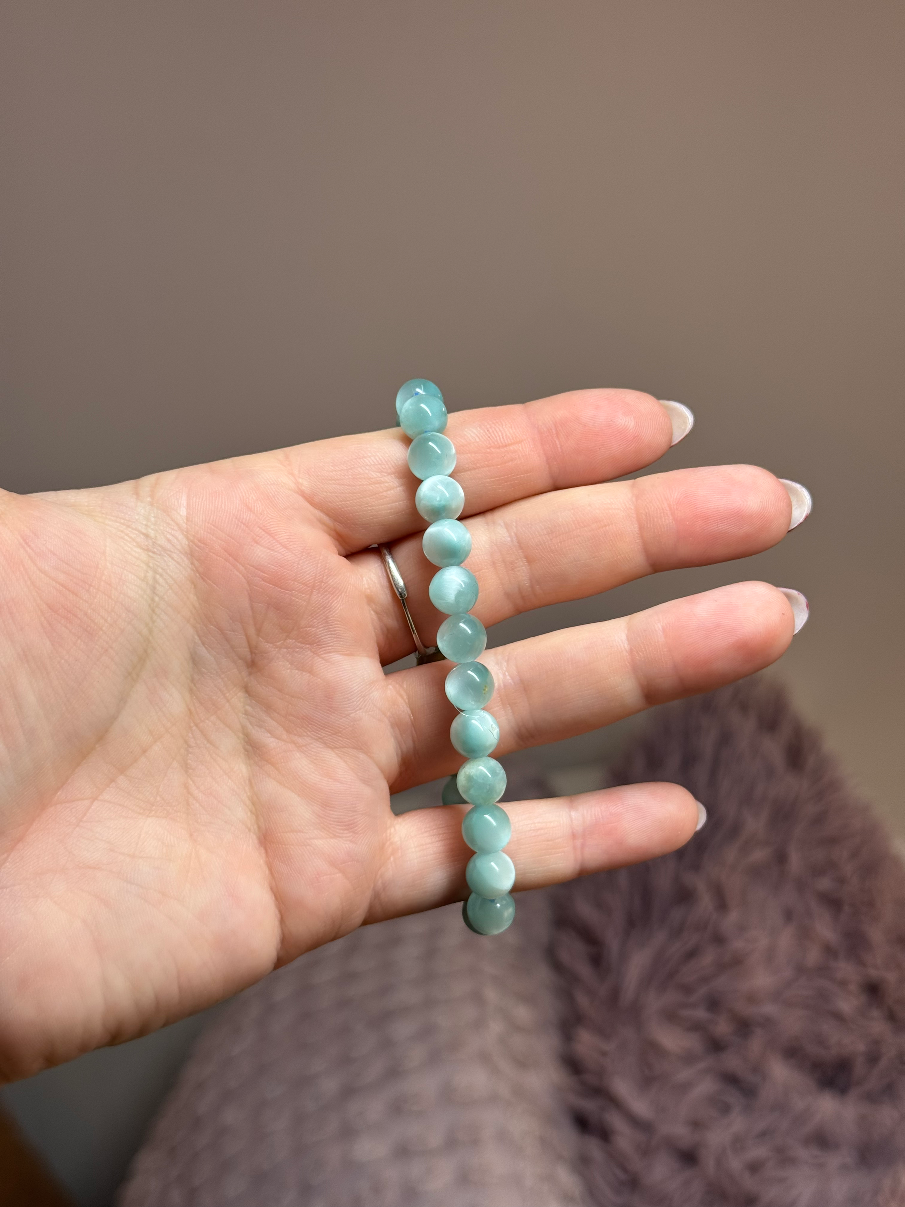 Maansteen-garnieriet - Armband 8 mm