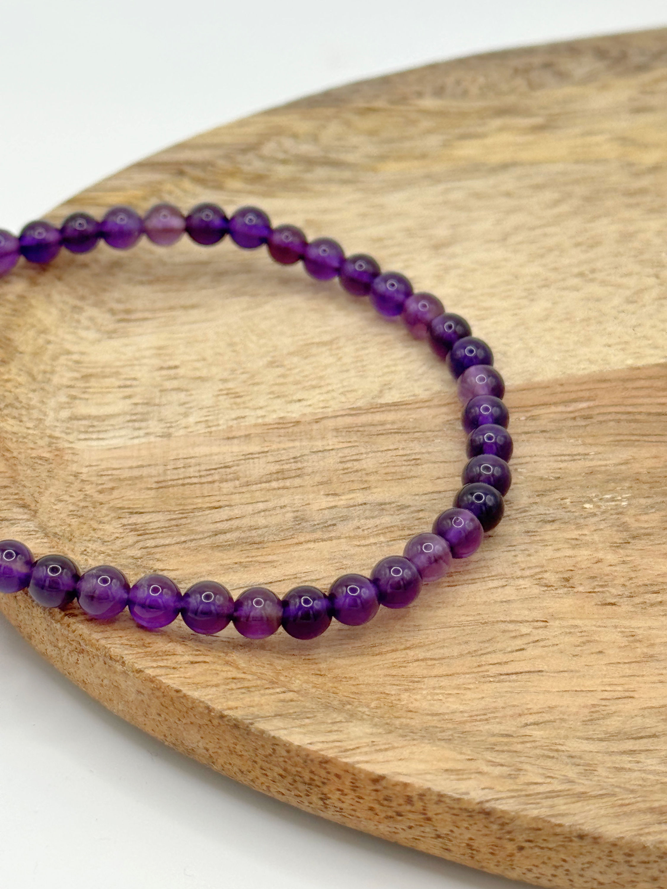 Amethist armband 4 mm