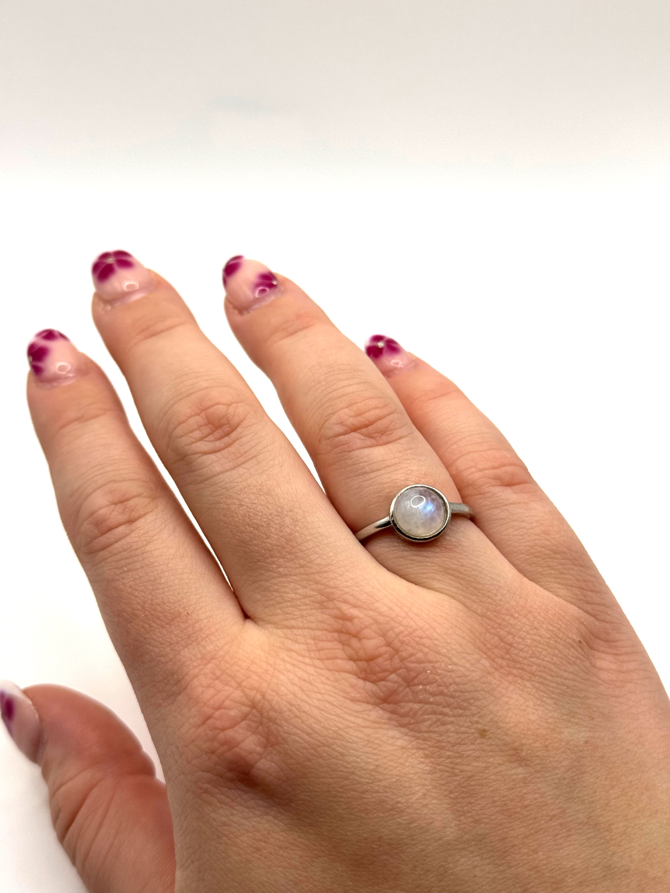 Maansteen verstelbare ring -  Devati collectie