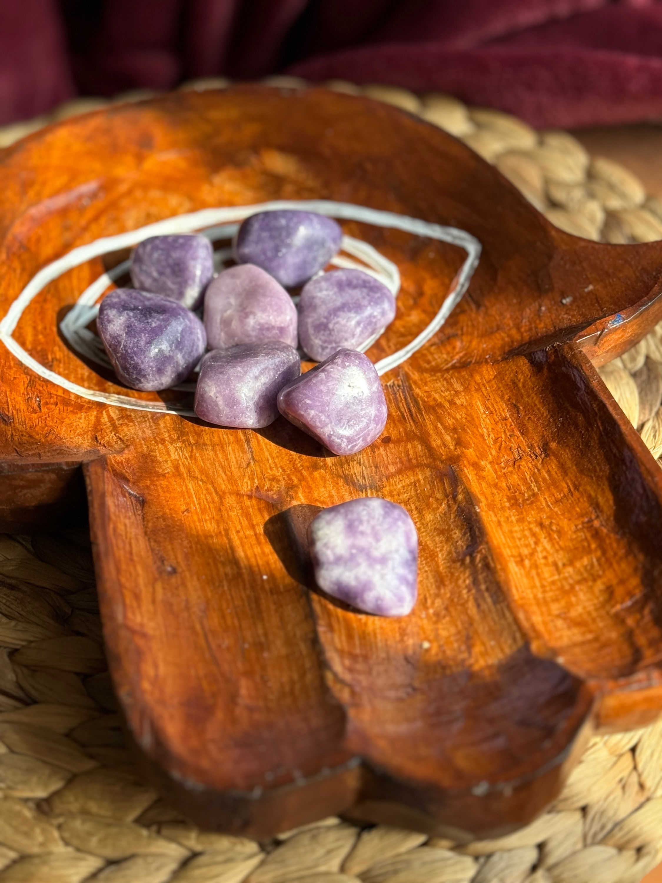 Lepidoliet- Trommelsteen