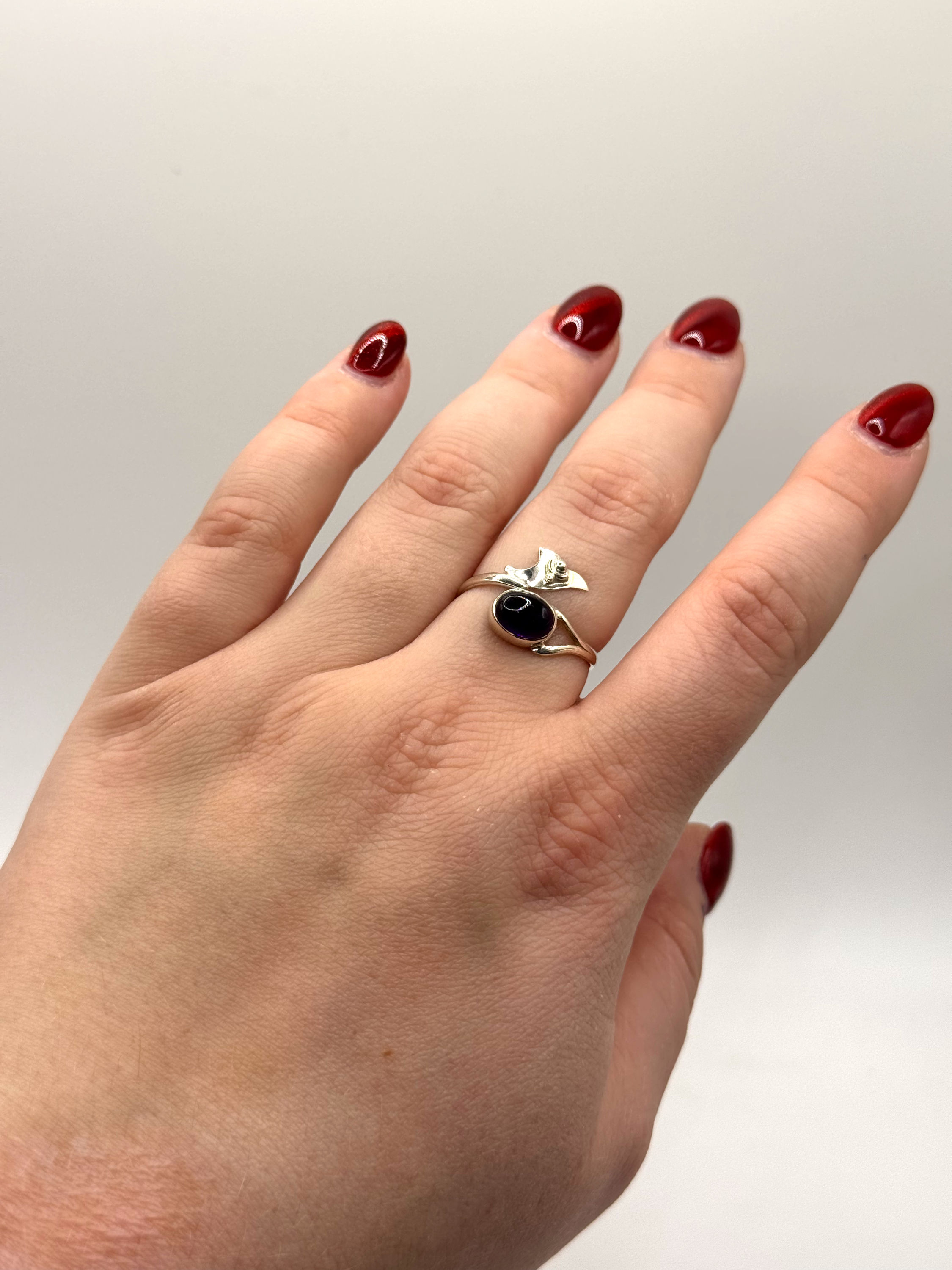 Amethist ring - verstelbaar 