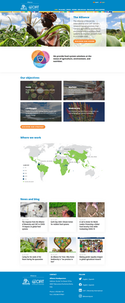The Alliance of Bioversity International and CIAT website
