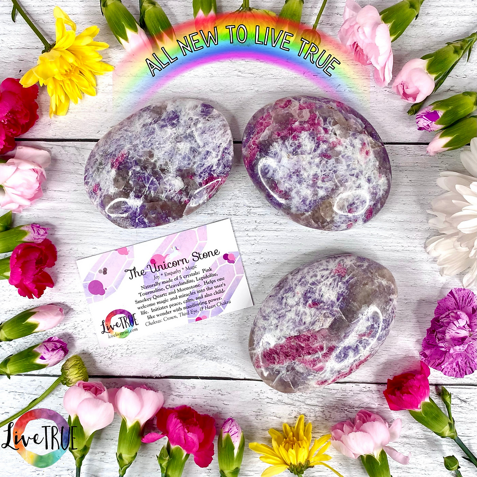 Unicorn Therapy Palm Stone