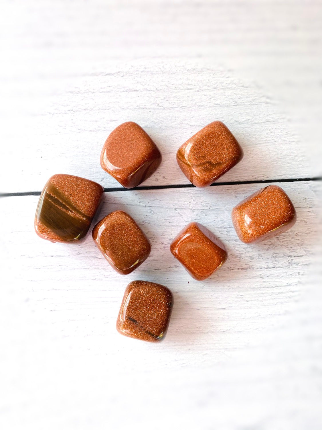  Orange Goldstone  Chunky Pocket Crystals