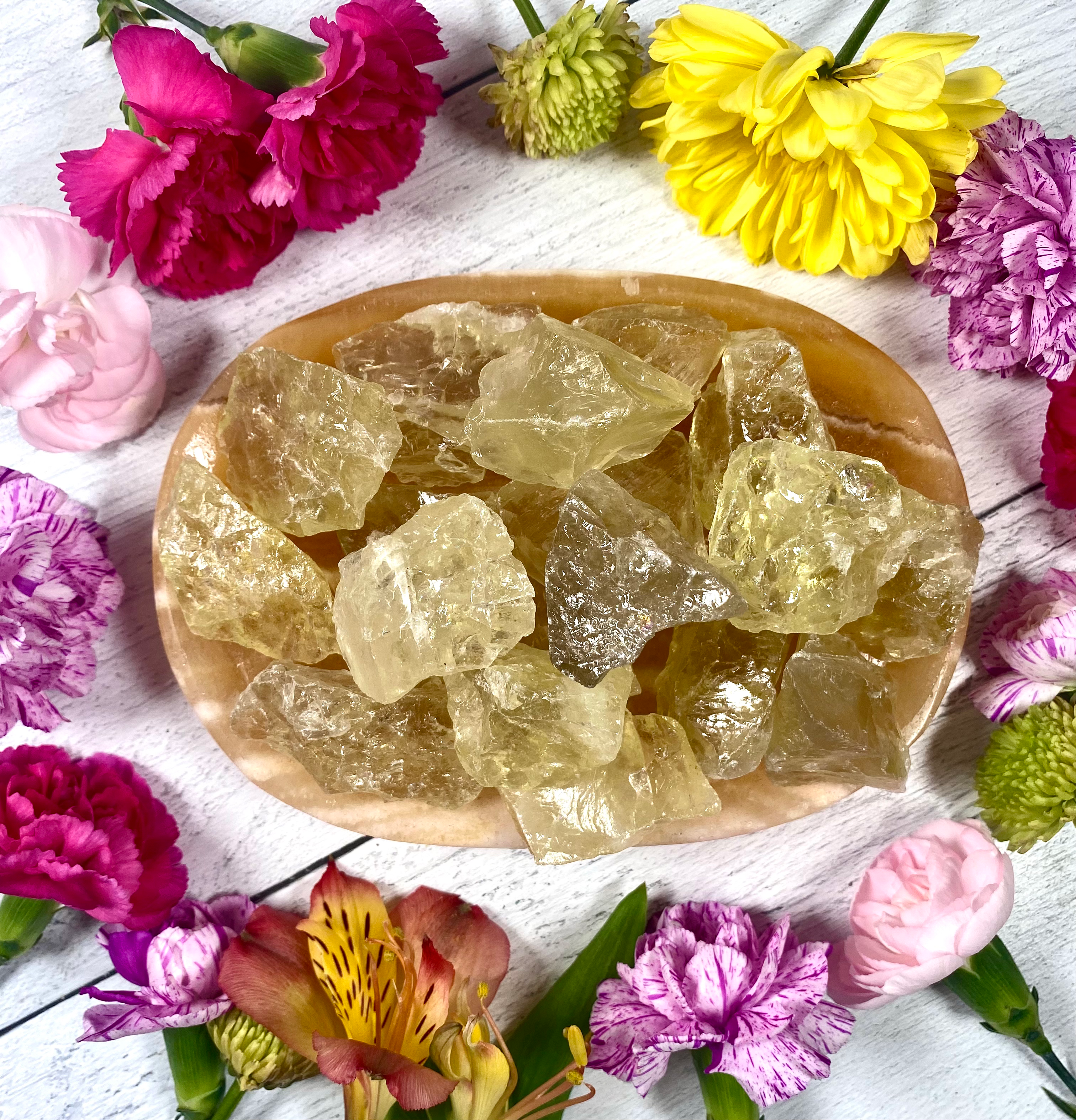 Natural Yellow Raw Citrine with 🌈 Magic of Abundance & Confidence