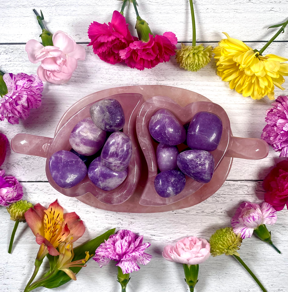 Lepidolite Large Pocket Crystals of Joy